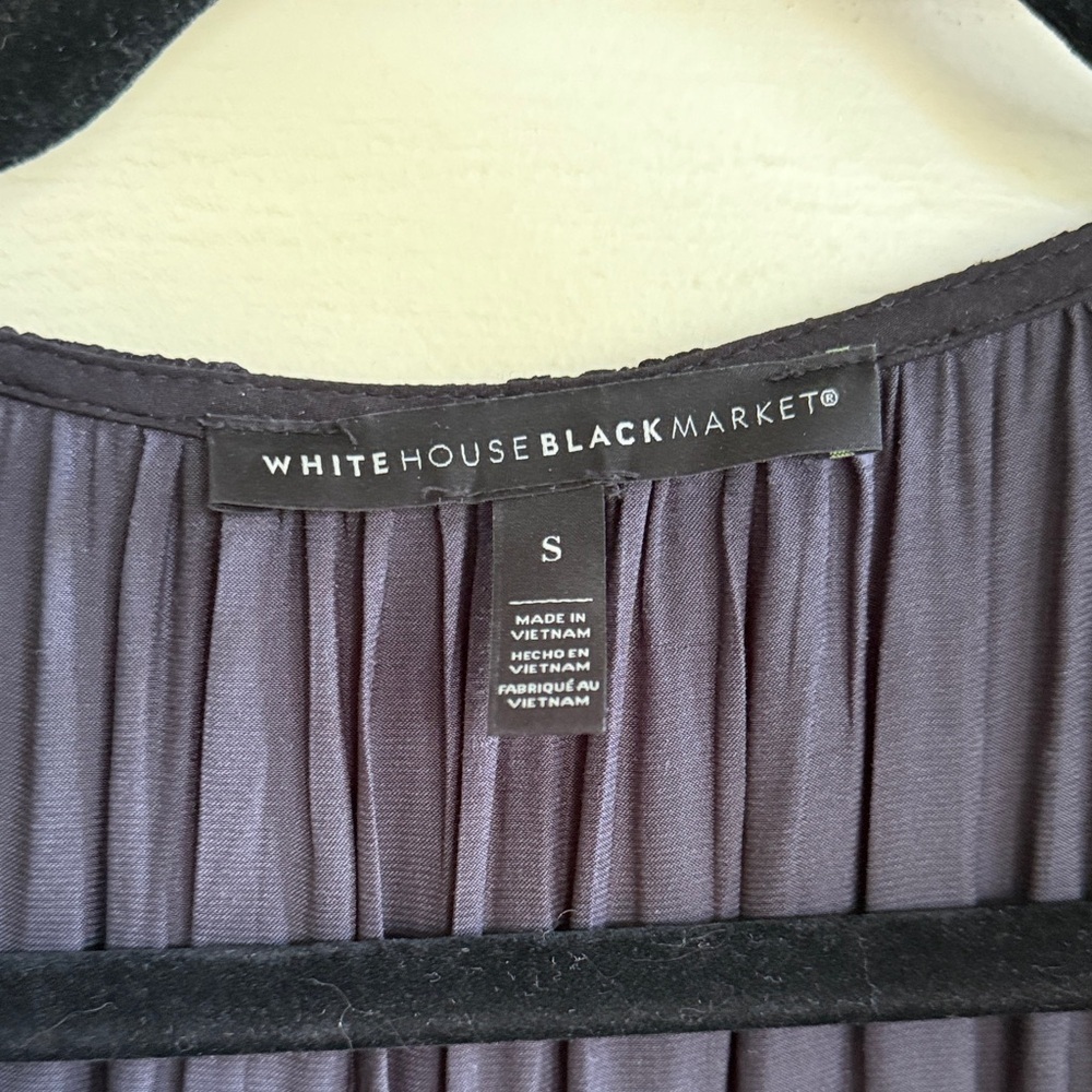 White House Black Market Black Midi Dress - Picture 2 of 9
